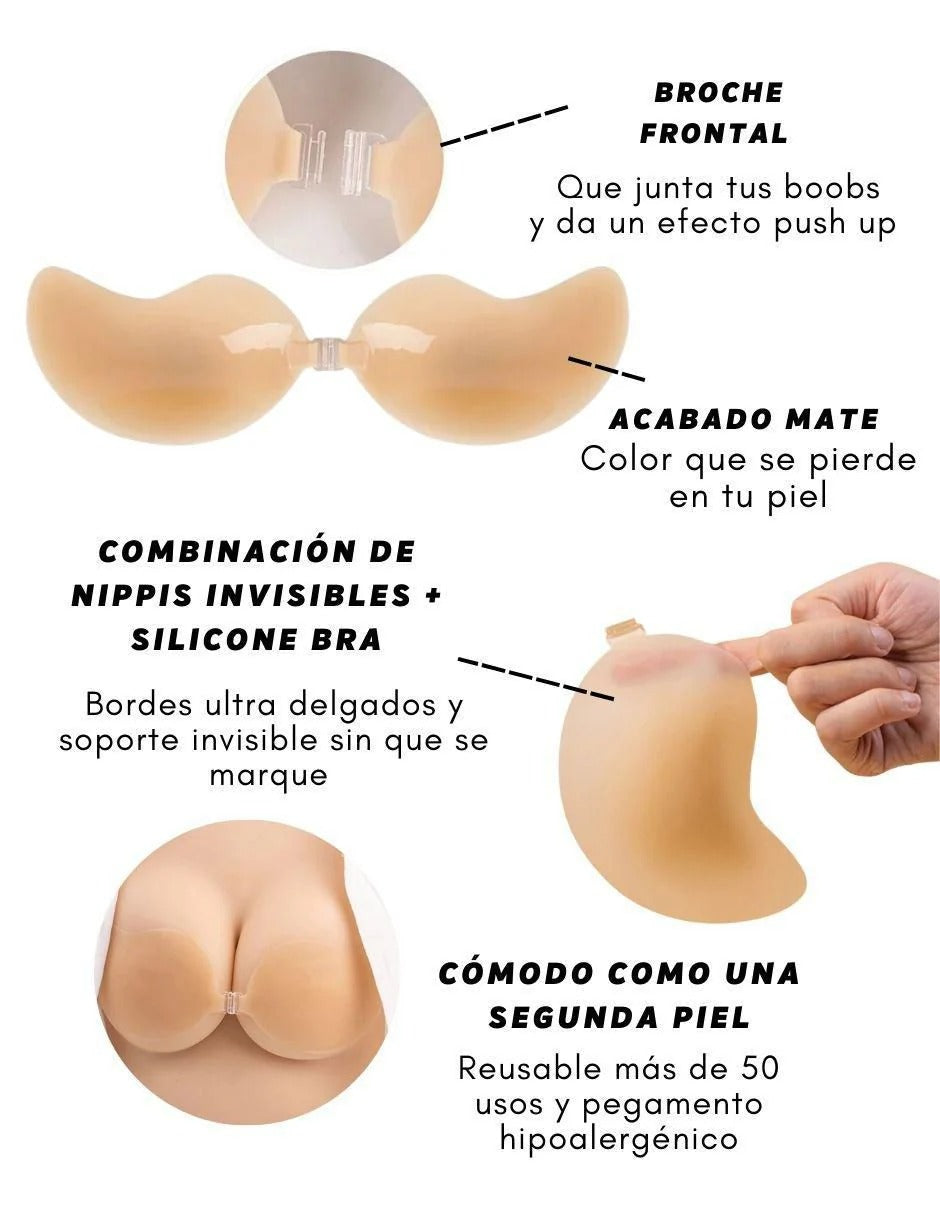 Soutien-gorge en silicone invisible