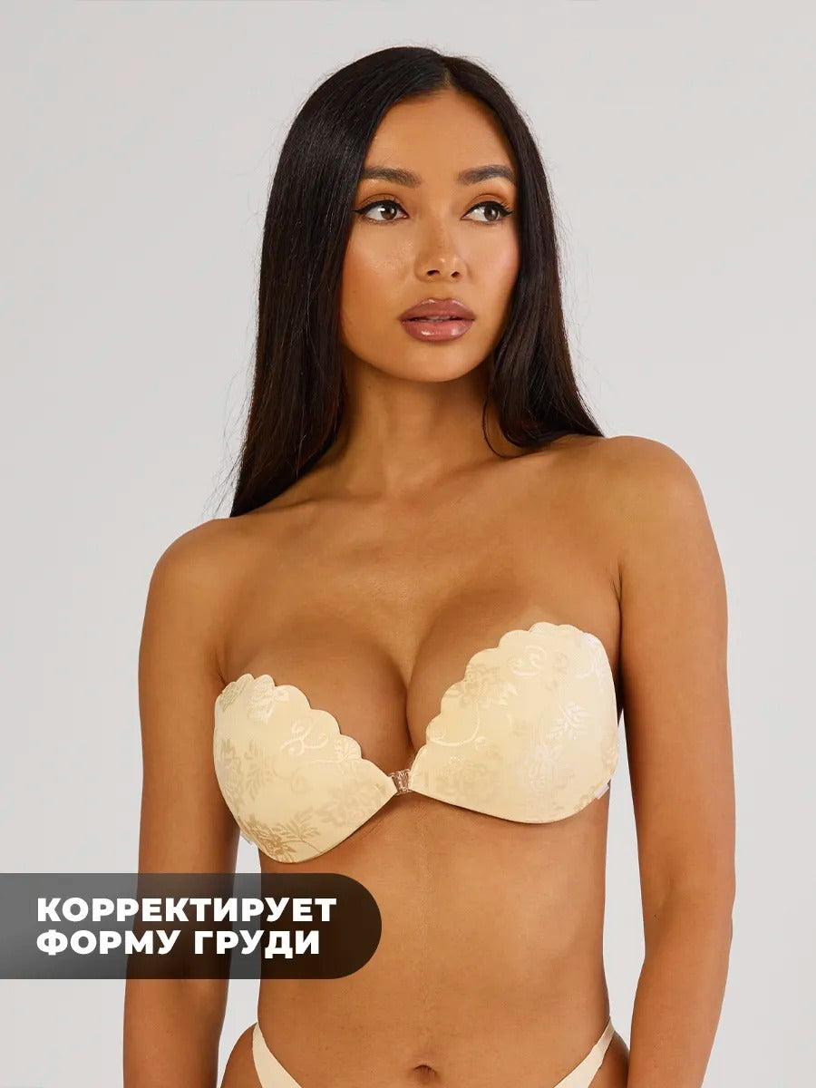 Soutien-gorge invisible en silicone avec laçage